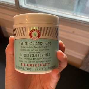 New Facial radiance pads from first aid beauty